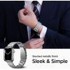 Spigen for Apple Watch Band, Modern Fit Compatile with Ultra 3/2/1 49mm, Series 11/10 46mm, 9/8/7 45mm, SE3/SE2/SE/6/5/4 44mm, 3/2/1 42mm Premium Business Wristband Strap(Silver)