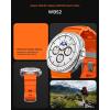 Spigen for Galaxy Watch 8 Band, Compatible with Samsung Galaxy Watch 8 44/40mm, 8 Classic 46mm (2025) WBS2 Durable Silicone Sport Strap(Orange)