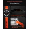 Spigen for Galaxy Watch 8 Band, Compatible with Samsung Galaxy Watch 8 44/40mm, 8 Classic 46mm (2025) WBS2 Durable Silicone Sport Strap(Orange)