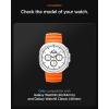 Spigen for Galaxy Watch 8 Band, Compatible with Samsung Galaxy Watch 8 44/40mm, 8 Classic 46mm (2025) WBS2 Durable Silicone Sport Strap(Orange)