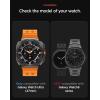 Spigen for Galaxy Watch Ultra Band, Compatible with Samsung Galaxy Watch Ultra 47mm (2025/2024) WBF0 Lightweight Fabric Strap – Black(Green)