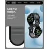 Spigen for Pixel Watch 4 Band, Nano Pop Compatible with 4/3 45mm, 4/3/2/1 41mm Soft Waterproof Silicone Strap(Black Sesame)