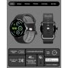 Spigen for Pixel Watch 4 Band, Nano Pop Compatible with 4/3 45mm, 4/3/2/1 41mm Soft Waterproof Silicone Strap(Black Sesame)