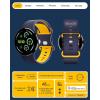 Spigen for Pixel Watch 4 Band, Nano Pop Compatible with 4/3 45mm, 4/3/2/1 41mm Soft Waterproof Silicone Strap(Blueberry Navy)