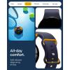 Spigen for Pixel Watch 4 Band, Nano Pop Compatible with 4/3 45mm, 4/3/2/1 41mm Soft Waterproof Silicone Strap(Blueberry Navy)