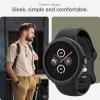 Spigen for Pixel Watch 4 Case with Charger Stand, Liquid Air 45mm Anti-Scratch Protective Soft TPU Cover (2025) (Charger not Included) – Matte Black(Pixel Watch 3 45mm)