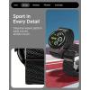 Spigen for Pixel Watch Band, Lite Fit X Compatible with Google Pixel Watch 4/3 45mm/41mm, 2/1 41mm Lightweight Breathable Adjustable Nylon Elastic Strap(Pixel Watch 4/3 45mm)