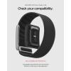 Spigen for WHOOP Band, WBF3 Compatible with WHOOP 5.0 Strap Breathable Nylon Replacement Wristband with Secure Fit for Fitness & Training – Black(Black)