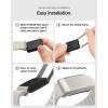 Spigen for WHOOP Band, WBF3 Compatible with WHOOP 5.0 Strap Breathable Nylon Replacement Wristband with Secure Fit for Fitness & Training – Black(Starlight)