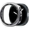 Spigen Bezel Tune Pro (Pilot) Designed for Samsung Galaxy Watch 8 44mm Bezel Ring Protector with Case (2025) – Silver(Black)