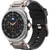 Spigen DuraPro Armor Durable Metal Connector Strap Designed for Samsung Galaxy Watch 8 44/40mm, 8 Classic 46mm Band (2025) – Black(Black)