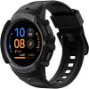 Spigen Rugged Armor Pro Designed for Samsung Galaxy Watch FE (2024), 5 40mm (2022), 4 40mm (2021) Band with Case Protector – Charcoal Gray(Black)