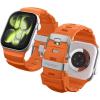 Spigen for Apple Watch Band, Compatible with Ultra 3/2/1 49mm, Series 11/10 46mm, 9/8/7 45mm, SE3/SE2/SE/6/5/4 44mm, 3/2/1 42mm WBS2 Durable Silicone Sport Strap – Orange(Orange)