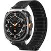 Spigen for Galaxy Watch Ultra Band, Compatible with Samsung Galaxy Watch Ultra 47mm (2025/2024) WBF0 Lightweight Fabric Strap – Black(Black)