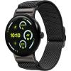 Spigen for Pixel Watch Band, Lite Fit X Compatible with Google Pixel Watch 4/3 45mm/41mm, 2/1 41mm Lightweight Breathable Adjustable Nylon Elastic Strap(Pixel Watch 4/3 45mm)