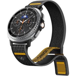 Spigen Athlex Air Designed for Samsung Galaxy Watch 8 44/40mm, 8 Classic 46mm Band Adjustable Solo Loop Strap (2025) – Active Black(Active Black)