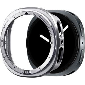 Spigen Bezel Tune Pro (Pilot) Designed for Samsung Galaxy Watch 8 44mm Bezel Ring Protector with Case (2025) – Silver(Silver)