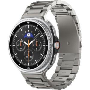 Spigen Modern Fit Premium Titanium Strap Designed for Samsung Galaxy Watch 8 44/40mm, 8 Classic 46mm Band (2025) – Natural Titanium(Natural Titanium)