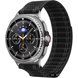 Spigen for Galaxy Watch 8 Band, Compatible with Samsung Galaxy Watch 8 44/40mm, 8 Classic 46mm (2025) WBF0 Lightweight Fabric Strap(Black)