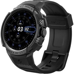 Spigen for Pixel Watch Case with Band, Rugged Armor Pro Compatible with Google Pixcel Watch 4/3/2/1 45/41mm Protective TPU Cover(Pixel Watch 3  2  1 41mm)