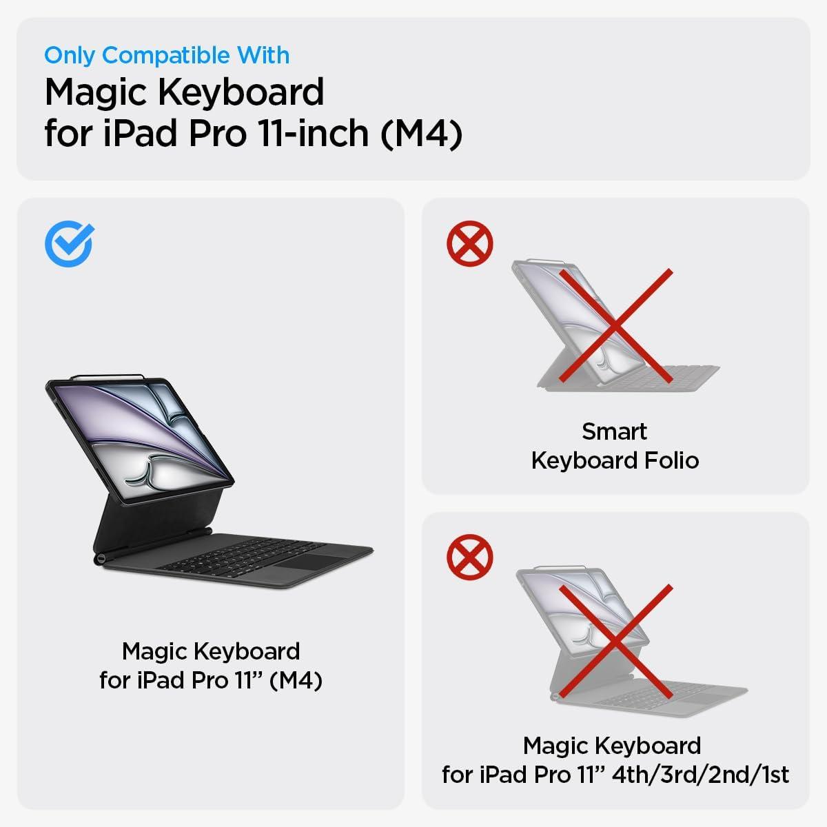 imageSpigen for iPad Air 11 Inch Case M4 2026 iPad Air 11 Inch Case M3M2 20252024 109 Inch 5th4th Generation 20222020 Enzo Aramid Aerocore Aramid Fiber Case Magic Keyboard Compatible BlackBlack
