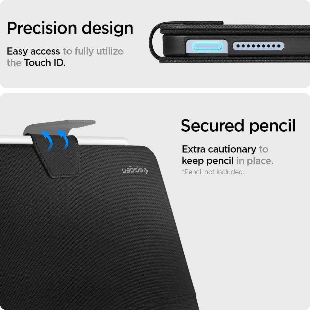 imageSpigen for iPad Air 11 Inch Case M4 2026 iPad Air 11 Inch Case M3M2 20252024 109 Inch 5th4th Generation Case 20222020 Liquid Air Folio Kickstand Cover with Pencil Holder BlackBlack
