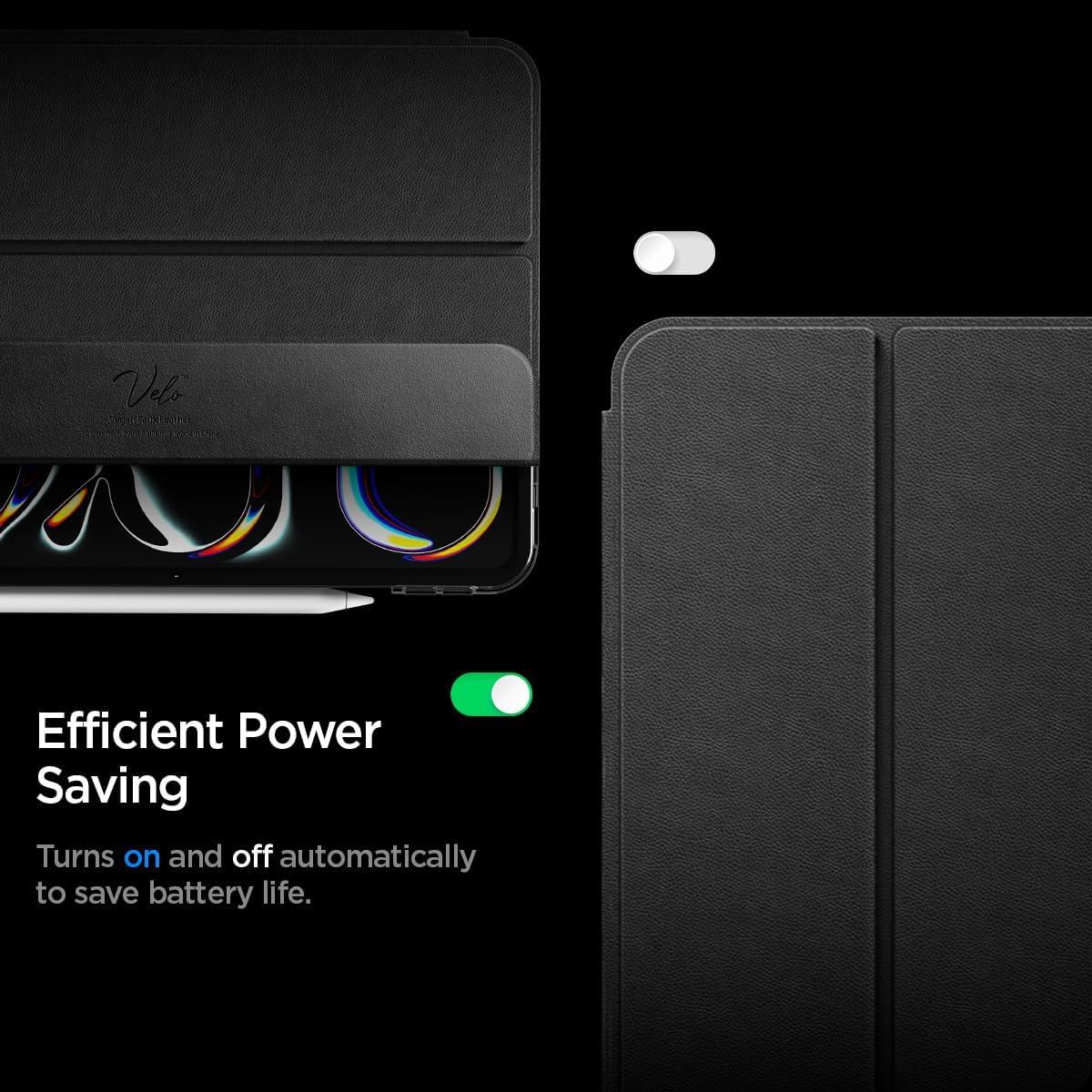imageSpigen for iPad Air 11 Inch Case M4 2026 iPad Air 11 Inch Case M3M2 20252024 109 Inch 5th4th Generation Case 20222020 Smart Fold Liquid Air Folio TriFold Cover Transparent BlackBlack