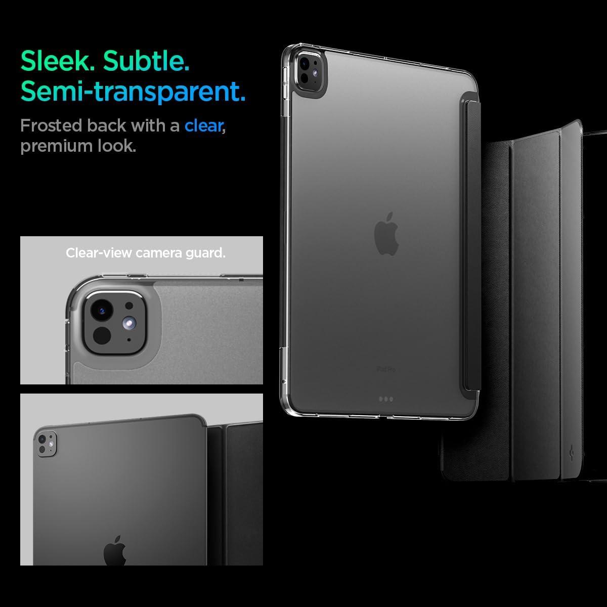 imageSpigen for iPad Air 11 Inch Case M4 2026 iPad Air 11 Inch Case M3M2 20252024 109 Inch 5th4th Generation Case 20222020 Smart Fold Liquid Air Folio TriFold Cover Transparent BlackBlack