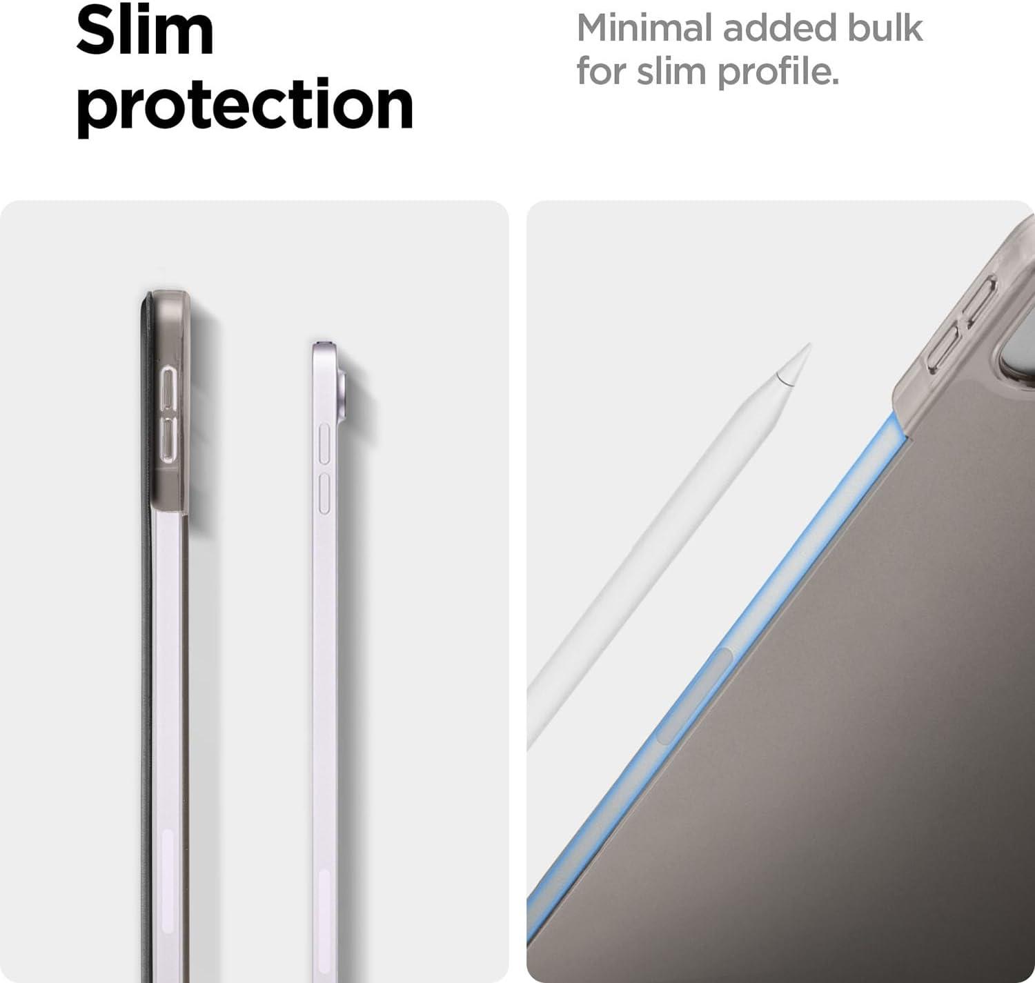 imageSpigen for iPad Air 11 Inch Case M4 2026 iPad Air 11 Inch Case M3M2 20252024 109 Inch 5th4th Generation Case 20222020 Smart Fold Liquid Air Folio TriFold Cover Transparent BlackBlack