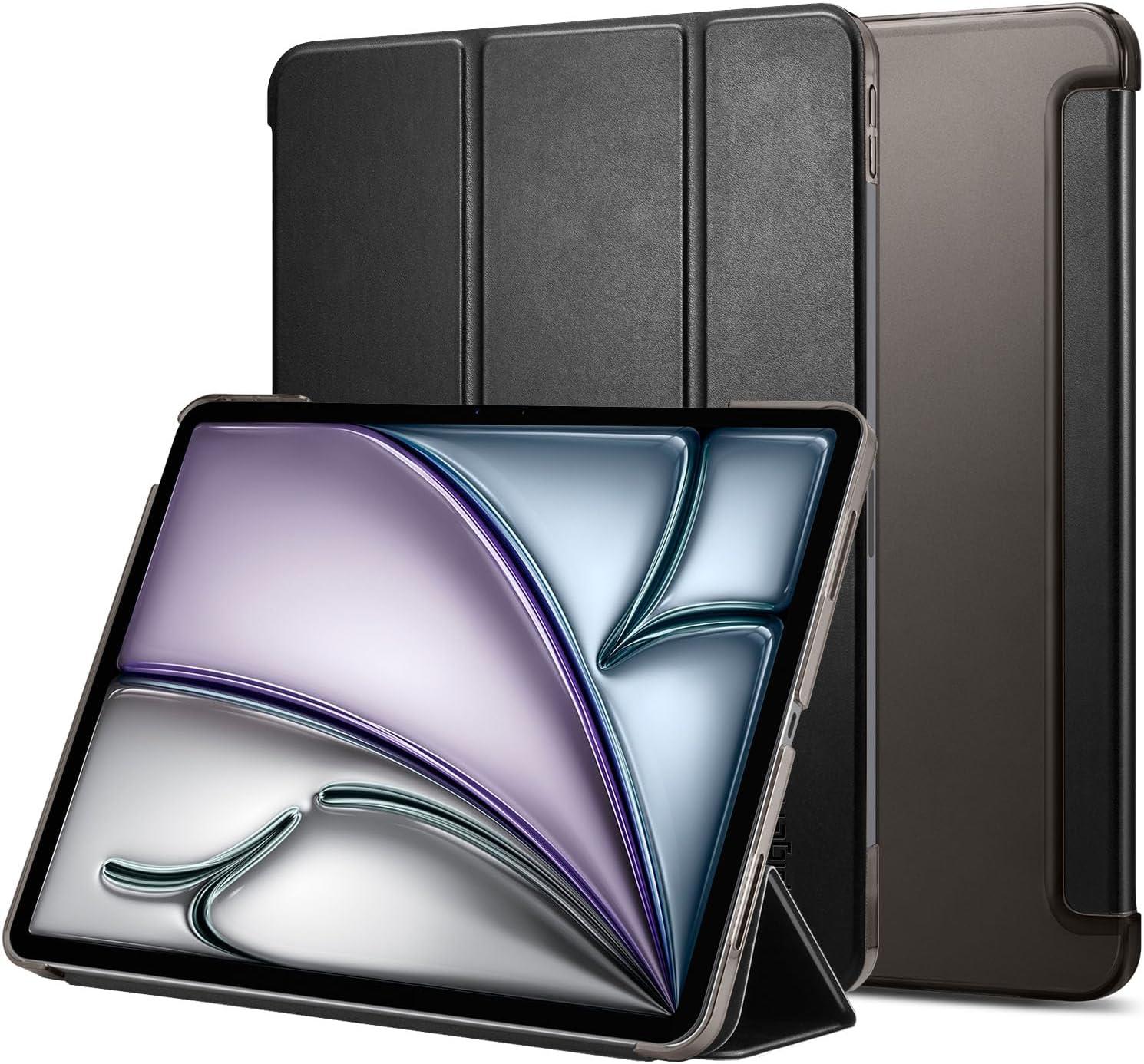 imageSpigen for iPad Air 11 Inch Case M4 2026 iPad Air 11 Inch Case M3M2 20252024 109 Inch 5th4th Generation Case 20222020 Smart Fold Liquid Air Folio TriFold Cover Transparent BlackBlack