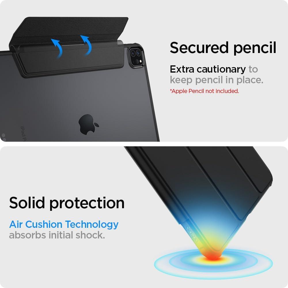 imageSpigen for iPad Air 11 Inch Case M4 2026 iPad Air 11 Inch Case M3M2 20252024 109 Inch 5th4th Generation Case 20222020 Ultra Hybrid Pro TriFold Cover Clear with Pencil Holder Teal BlueBlack