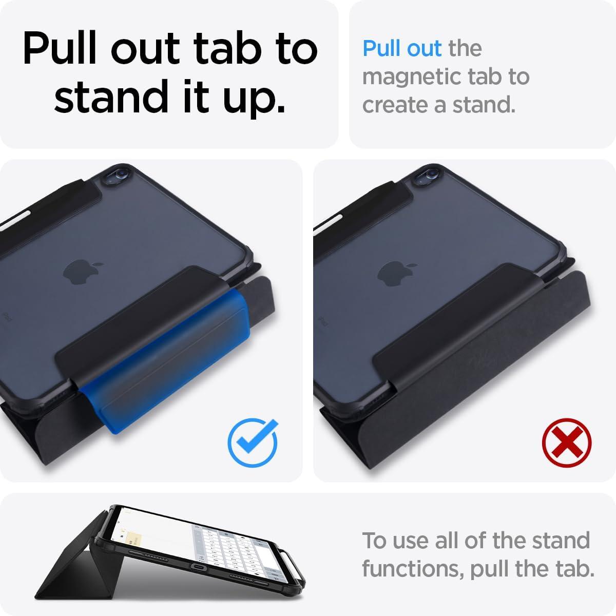 imageSpigen for iPad Air 11 Inch Case M4 2026 iPad Air 11 Inch Case M3M2 20252024 109 Inch 5th4th Generation Case 20222020 Ultra Hybrid Pro TriFold Cover Clear with Pencil Holder Teal BlueBlack