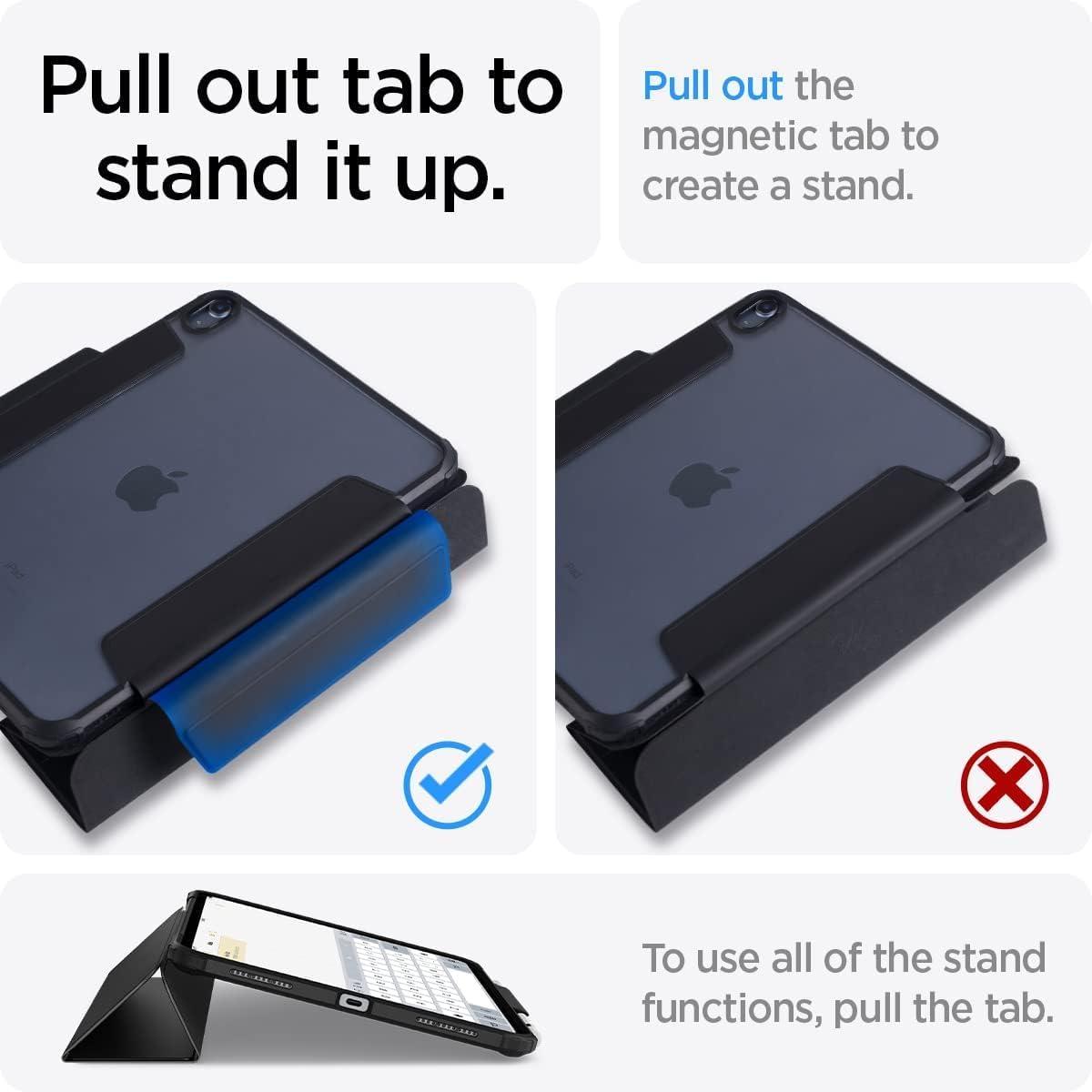 imageSpigen for iPad Air 11 Inch Case M4 2026 iPad Air 11 Inch Case M3M2 20252024 109 Inch 5th4th Generation Case 20222020 Ultra Hybrid Pro TriFold Cover Clear with Pencil Holder Teal BlueBlack