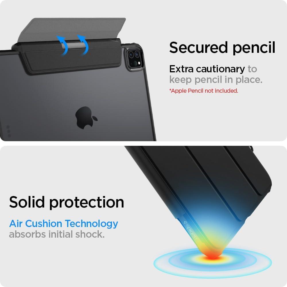 imageSpigen for iPad Air 11 Inch Case M4 2026 iPad Air 11 Inch Case M3M2 20252024 109 Inch 5th4th Generation Case 20222020 Ultra Hybrid Pro TriFold Cover Clear with Pencil Holder Teal BlueBlack