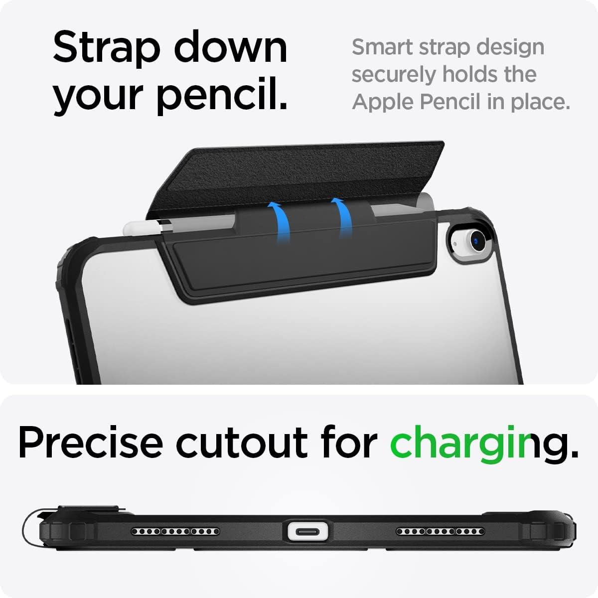imageSpigen for iPad Air 11 Inch Case M4 2026 iPad Air 11 Inch Case M3M2 20252024 109 Inch 5th4th Generation Case 20222020 Ultra Hybrid Pro TriFold Cover Clear with Pencil Holder Teal BlueBlack
