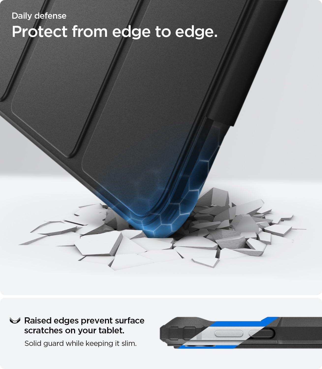 imageSpigen for iPad Air 11 Inch Case M4 2026 iPad Air 11 Inch Case M3M2 20252024 109 Inch 5th4th Generation Case 20222020 Ultra Hybrid Pro TriFold Cover Clear with Pencil Holder Teal BlueBlack