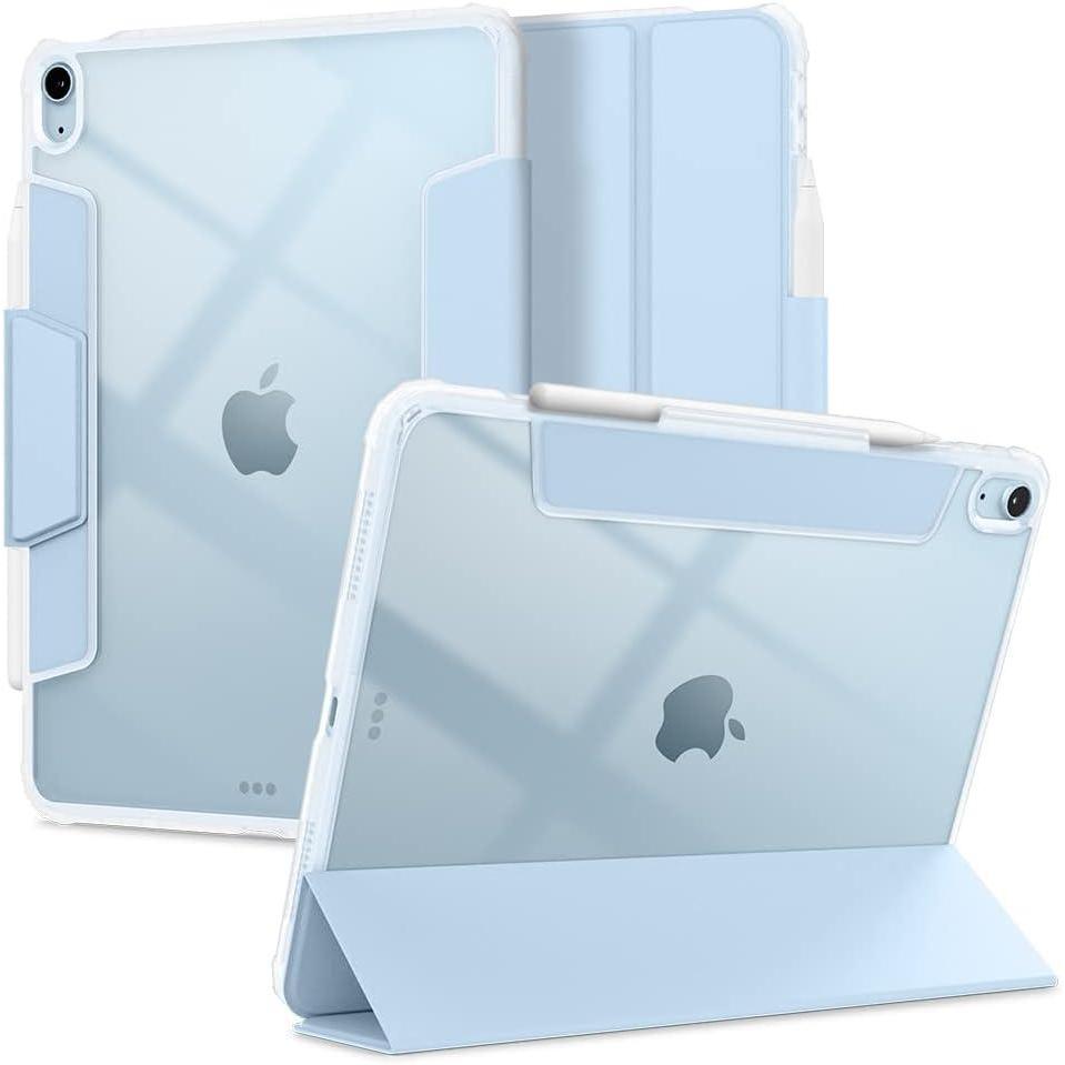 imageSpigen for iPad Air 11 Inch Case M4 2026 iPad Air 11 Inch Case M3M2 20252024 109 Inch 5th4th Generation Case 20222020 Ultra Hybrid Pro TriFold Cover Clear with Pencil Holder Teal BlueSky Blue