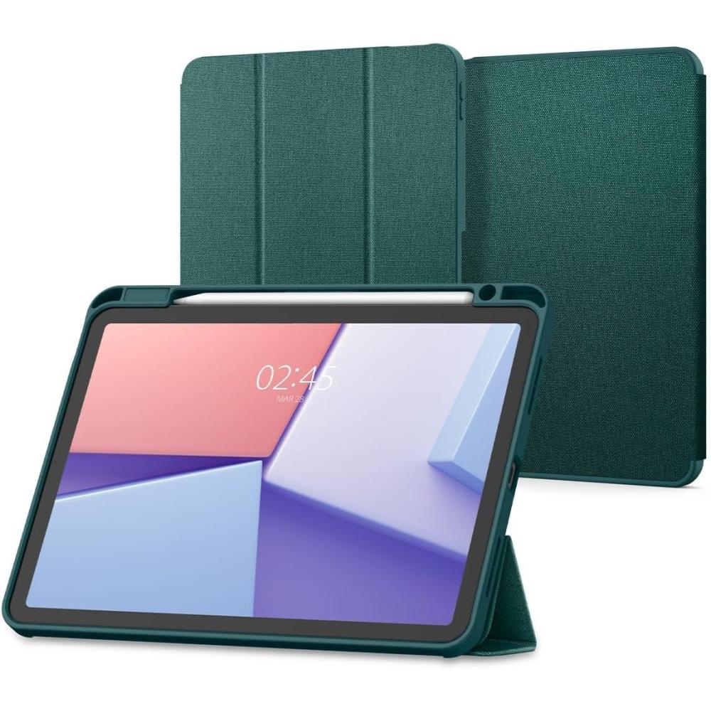 imageSpigen for iPad Air 11 Inch Case M4 2026 iPad Air 11 Inch Case M3M2 20252024 109 Inch 5th4th Generation Case 20222020 Urban Fit Premium Fabric TriFold Cover Midnight GreenMidnight Green