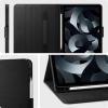 Spigen for iPad Air 11 Inch Case M4 (2026), iPad Air 11 Inch Case M3/M2 (2025-2024), 10.9 Inch 5th/4th Generation Case (2022/2020), Liquid Air Folio Kickstand Cover with Pencil Holder – Black(Black)