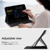 Spigen for iPad Air 11 Inch Case M4 (2026), iPad Air 11 Inch Case M3/M2 (2025-2024), 10.9 Inch 5th/4th Generation Case (2022/2020), Liquid Air Folio Kickstand Cover with Pencil Holder – Black(Black)