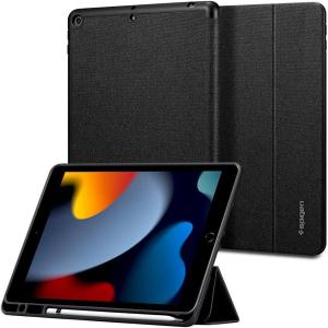 Spigen for iPad 11th Generation Case (2025), iPad A16 Case 11-inch, 10th Generation (2022), 10.9 inch Urban Fit Protective Fabric Tri-Fold Cover with Pencil Holder, Black(Black)