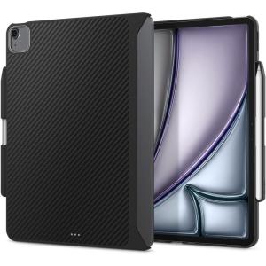 Spigen for iPad Air 11 Inch Case M4 (2026), iPad Air 11 Inch Case M3/M2 (2025-2024), 10.9 Inch 5th/4th Generation (2022/2020), Enzo Aramid, Aerocore Aramid Fiber Case, Magic Keyboard Compatible, Black(Black)