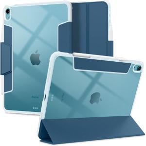 Spigen for iPad Air 11 Inch Case M4 (2026), iPad Air 11 Inch Case M3/M2 (2025-2024), 10.9 Inch 5th/4th Generation Case (2022/2020), Ultra Hybrid Pro Tri-Fold Cover Clear with Pencil Holder, Teal Blue(Teal Blue)
