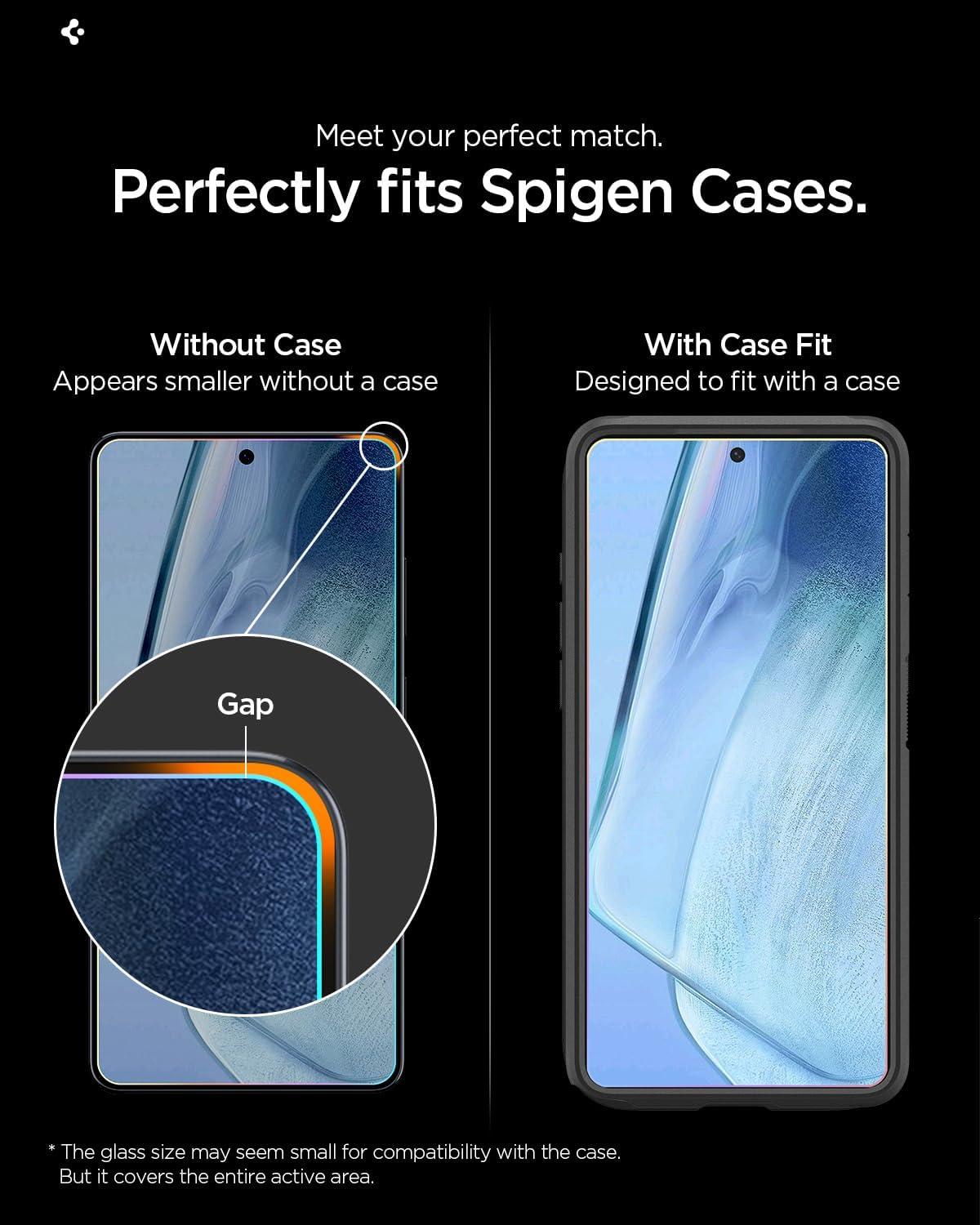imageSpigen AluminaCore Tempered Glass Screen Protector GlastR EZ Fit Privacy designed for Galaxy S26 2 Pack 10H Hardness AluminumEnhanced DurabilityGalaxy S26