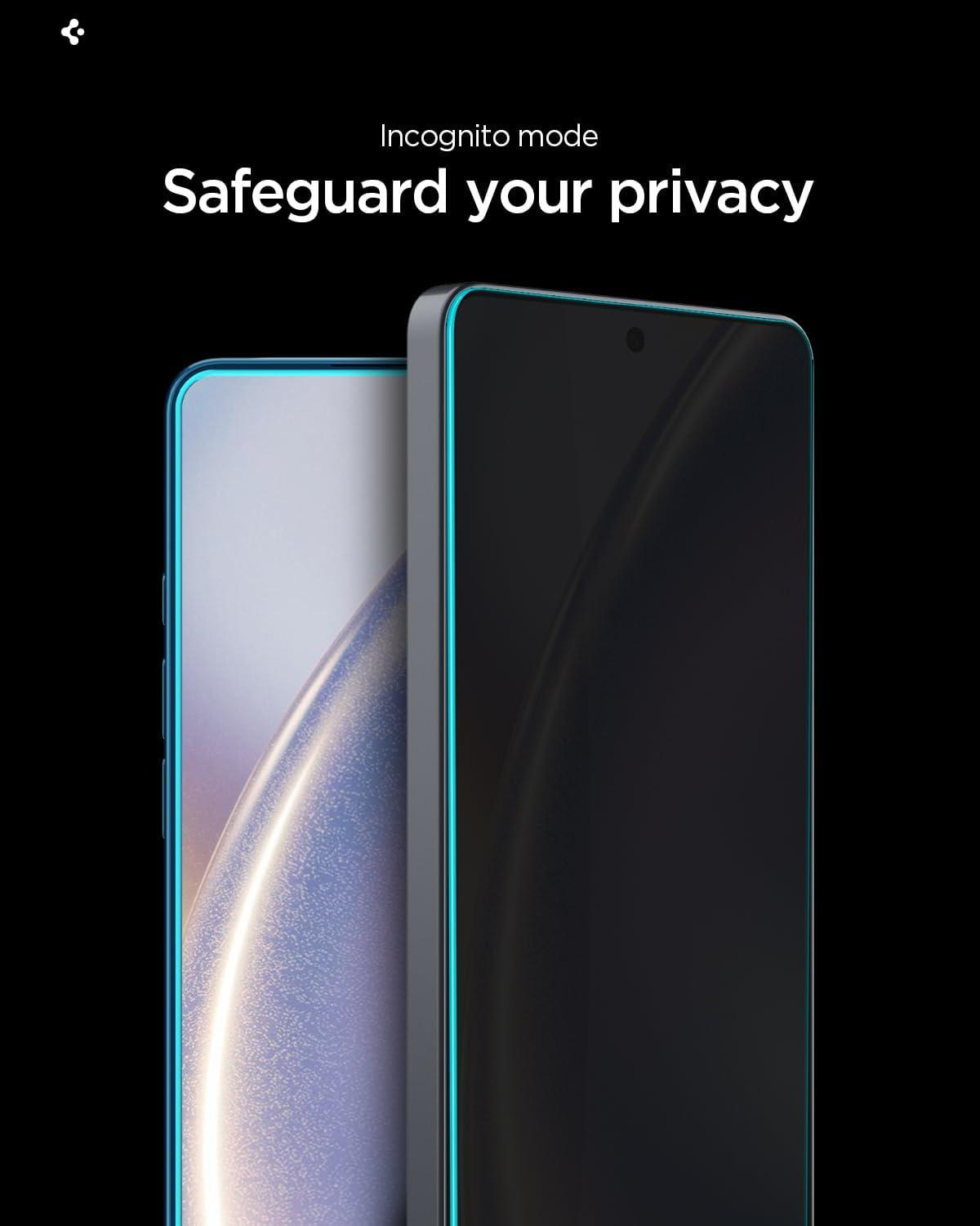 imageSpigen AluminaCore Tempered Glass Screen Protector GlastR EZ Fit Privacy designed for Galaxy S26 2 Pack 10H Hardness AluminumEnhanced DurabilityGalaxy S26 Plus