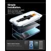 Spigen AluminaCore Tempered Glass Screen Protector [Glas.tR EZ Fit – Privacy] designed for Galaxy S26 [2 Pack] 10H+ Hardness, Aluminum-Enhanced Durability(Galaxy S25 / Galaxy S24)
