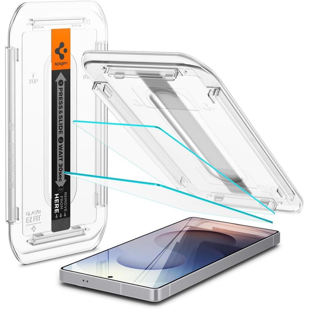 imageSpigen AluminaCore Tempered Glass Screen Protector GlastR EZ Fit designed for Galaxy S26 Ultra 2 Pack 10H Hardness AluminumEnhanced DurabilityGalaxy S25 Ultra