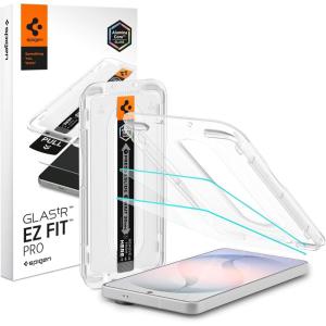 Spigen AluminaCore Tempered Glass Screen Protector [Glas.tR EZ Fit] designed for Galaxy S26 Ultra [2 Pack] 10H+ Hardness, Aluminum-Enhanced Durability(Galaxy S26)