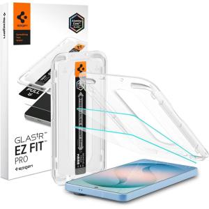 Spigen AluminaCore Tempered Glass Screen Protector [Glas.tR EZ Fit] designed for Galaxy S26 Ultra [2 Pack] 10H+ Hardness, Aluminum-Enhanced Durability(Galaxy S26 Plus)