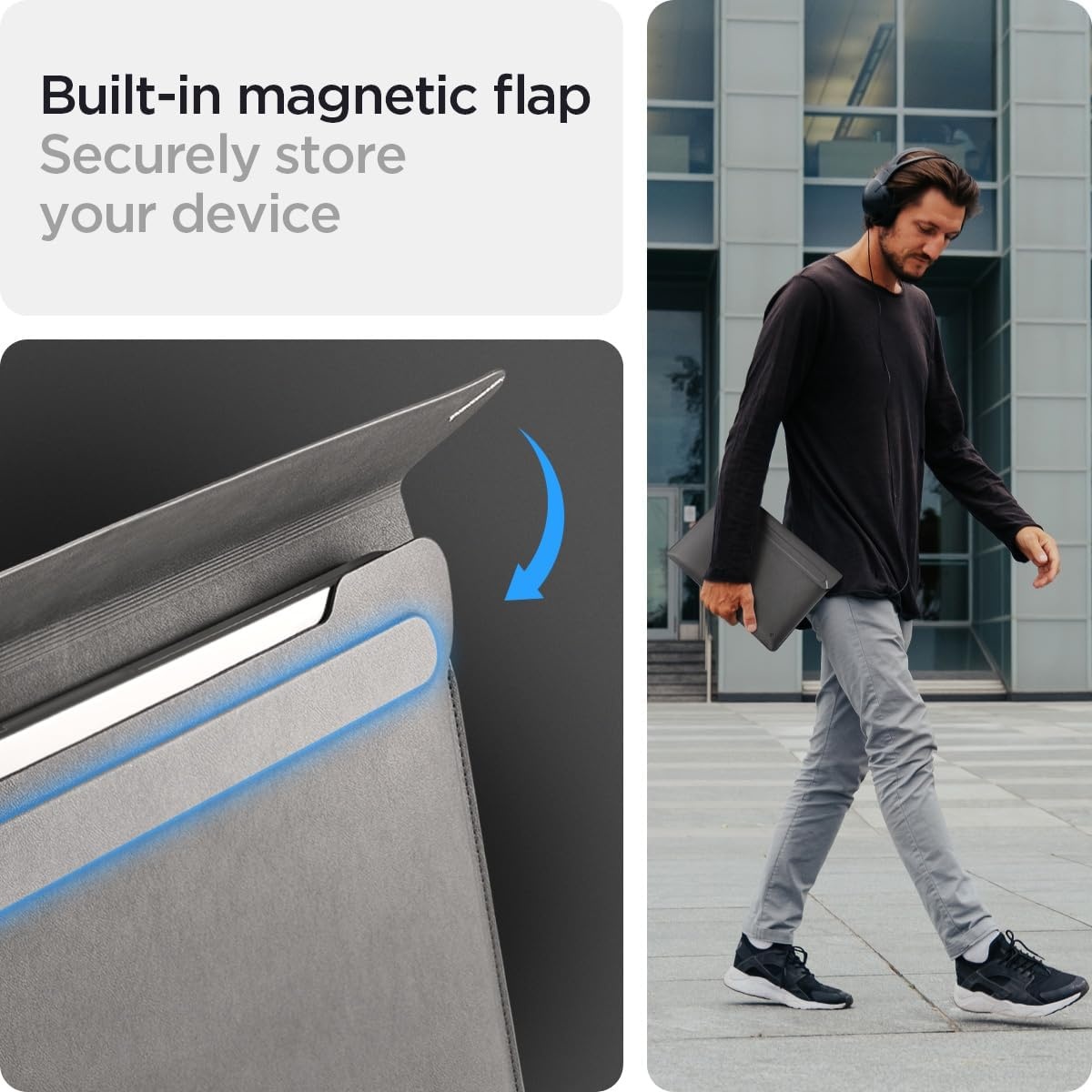 imageSpigen Valentinus Protective Laptop Sleeve for 16inch MacBook ProAir M5 ProMax 2026 M5M4M3M2M1 A3403 A3186 A2991 A2780 A2485 A2141 City GrayCity Gray